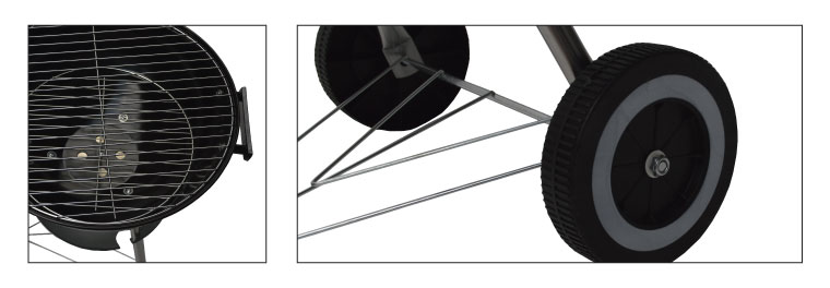 Barbecue charbon bois ovale couvercle Barbecue charbon bois ovale couvercle